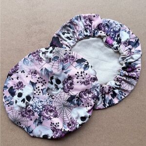 Floral Skull Print bowl cover Set of 2